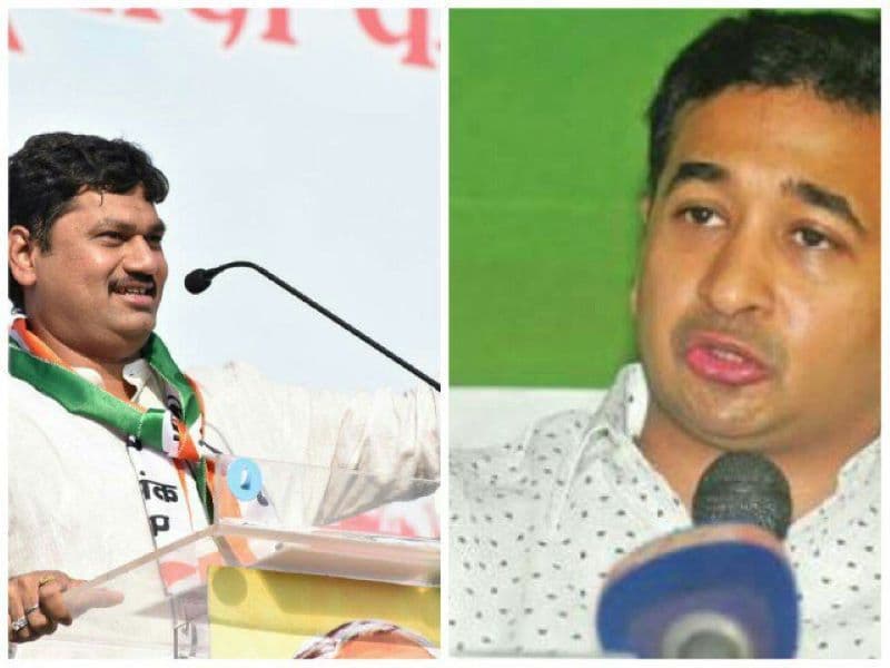 धनंजय मुंडे (बायें) और नीतेश राणे (दायें) महाराष्ट्रः कैसी सरकार चल रहे हैं फडणवीस, दो मंत्रियों ने छवि खराब की, दो जगह हिंसा