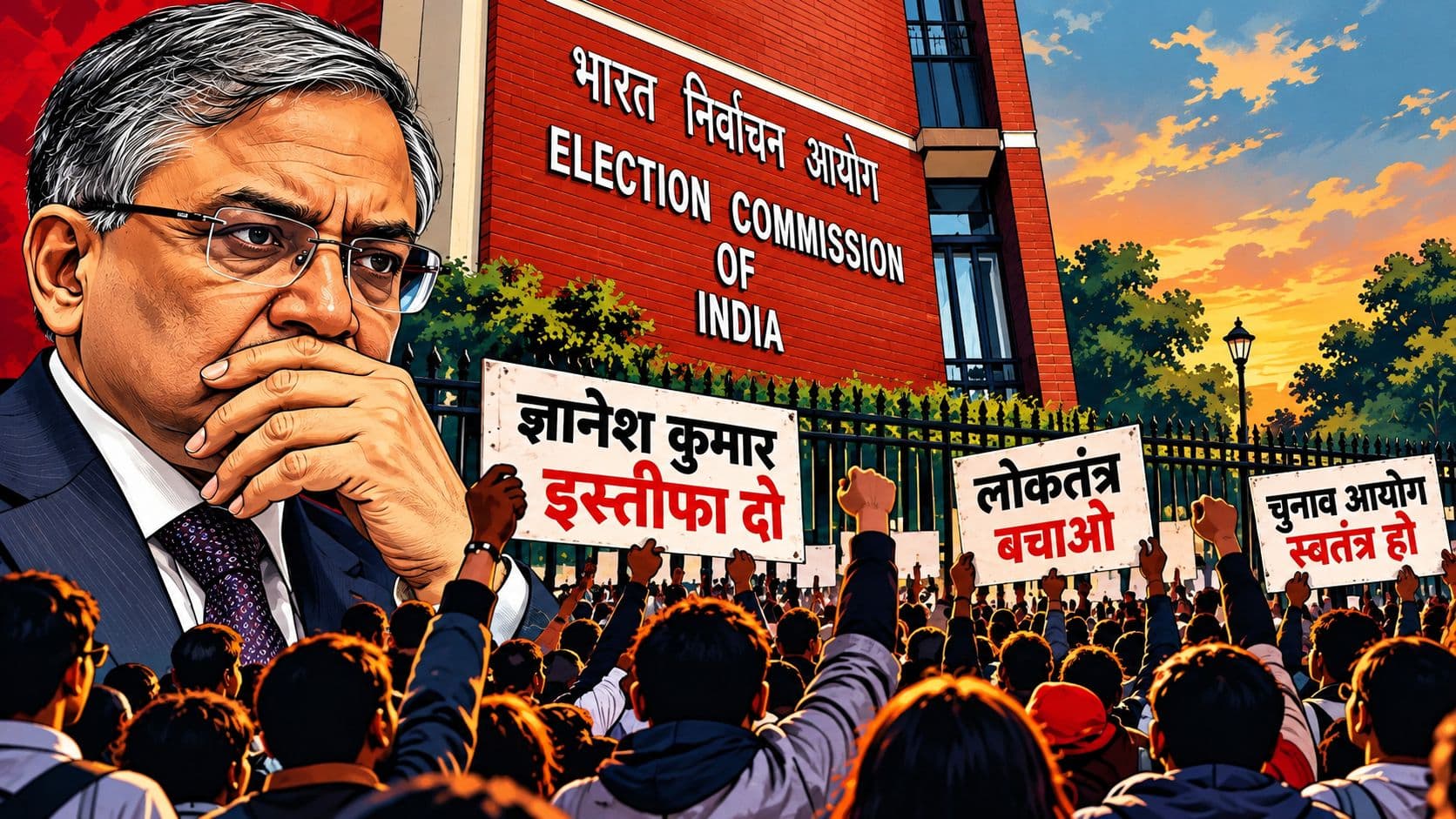 Live ज्ञानेश कुमार कब तकः राष्ट्रपति रात 8 बजे विपक्ष से मिलेंगी, CJP को प्रदर्शन की अनुमति नहीं, ट्रेनें रद्द, कई मेट्रो स्टेशन आज रात से बंद Live ज्ञानेश कुमार कब तकः राष्ट्रपति रात 8 बजे विपक्ष से मिलेंगी, CJP को प्रदर्शन की अनुमति नहीं, ट्रेनें रद्द, कई मेट्रो स्टेशन आज रात से बंद