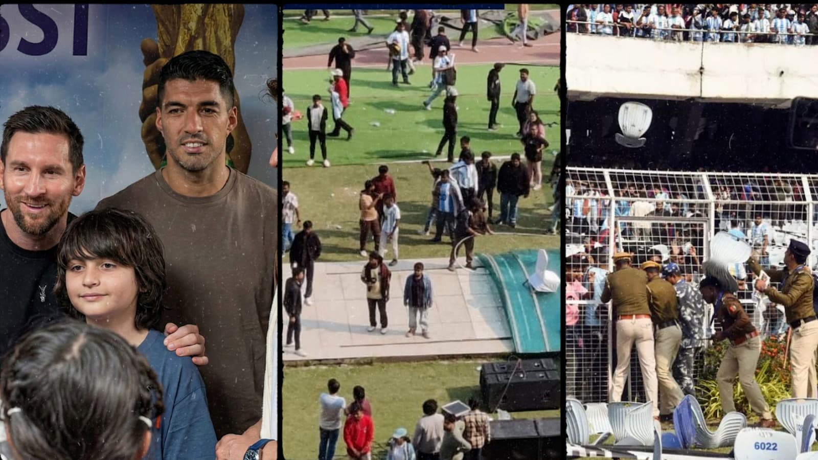 मेस्सी मेसः कोलकाता स्टेडियम में अराजकता, आयोजक गिरफ्तार, जांच, ममता की माफी मेस्सी मेसः कोलकाता स्टेडियम में अराजकता, आयोजक गिरफ्तार, जांच, ममता की माफी