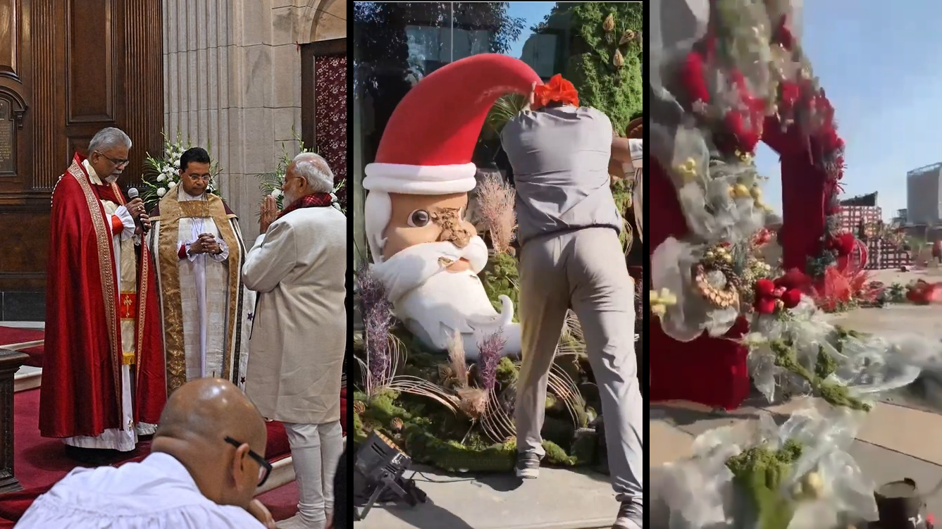 क्रिसमस: पीएम चर्च पहुंचे, पर बाकी जगह ईसाइयों पर तांडव; विपक्ष बोला- पाखंड हो तो ऐसा क्रिसमस: पीएम चर्च पहुंचे, पर बाकी जगह ईसाइयों पर तांडव; विपक्ष बोला- पाखंड हो तो ऐसा